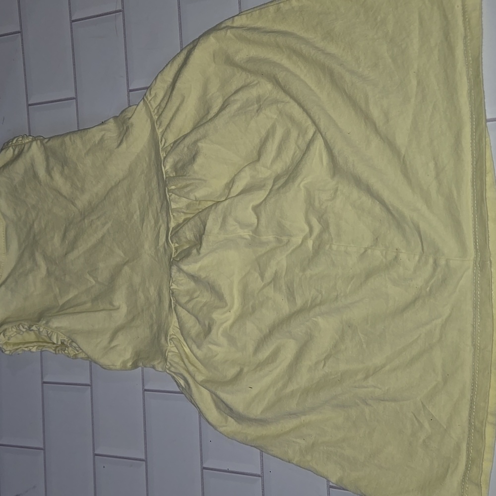 Yellow Minnie Mouse Kids Dress - Picture 2 of 2